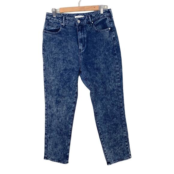 Pacsun Acid Wash Jeans Mom Jean Dark Rinse Blue 30 90s y2K - Picture 2 of 11